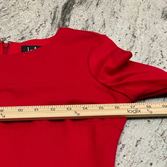 Lulus Women's Bodycon Dress Bell Sleeve Lined Red Size M - Picture 12 of 15